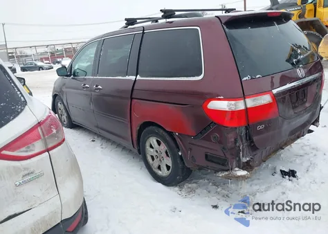 2007 Honda Odyssey Touring from USA, damaged, VIN 5FNRL38897B078170